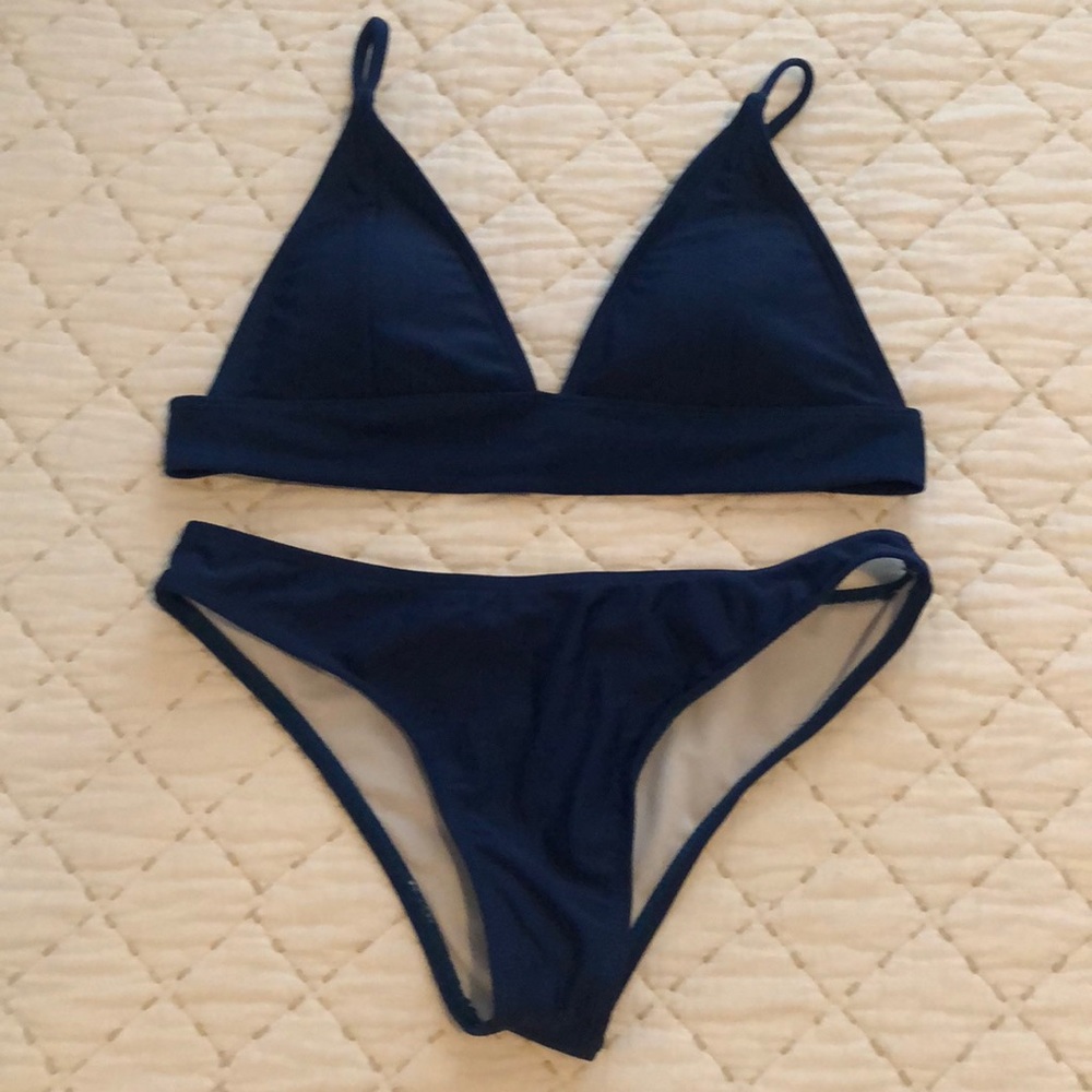 zaful blue bikini